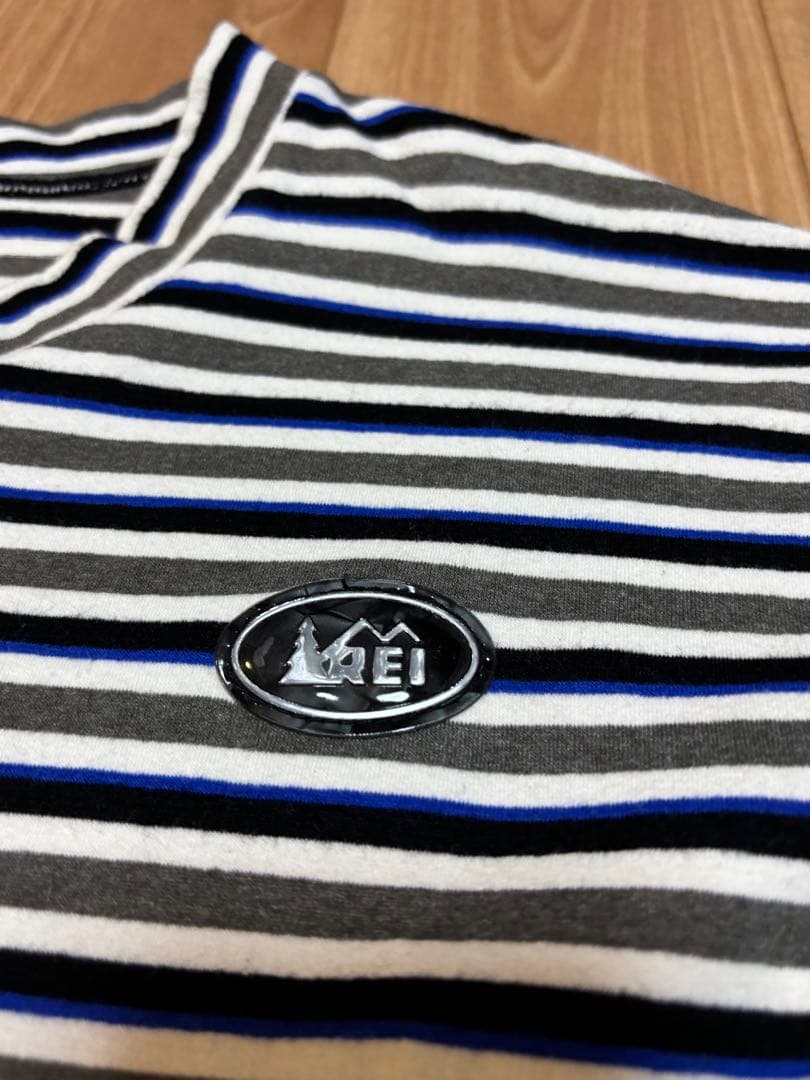 REI サイクリングジャージ コットン ボーダー XXL