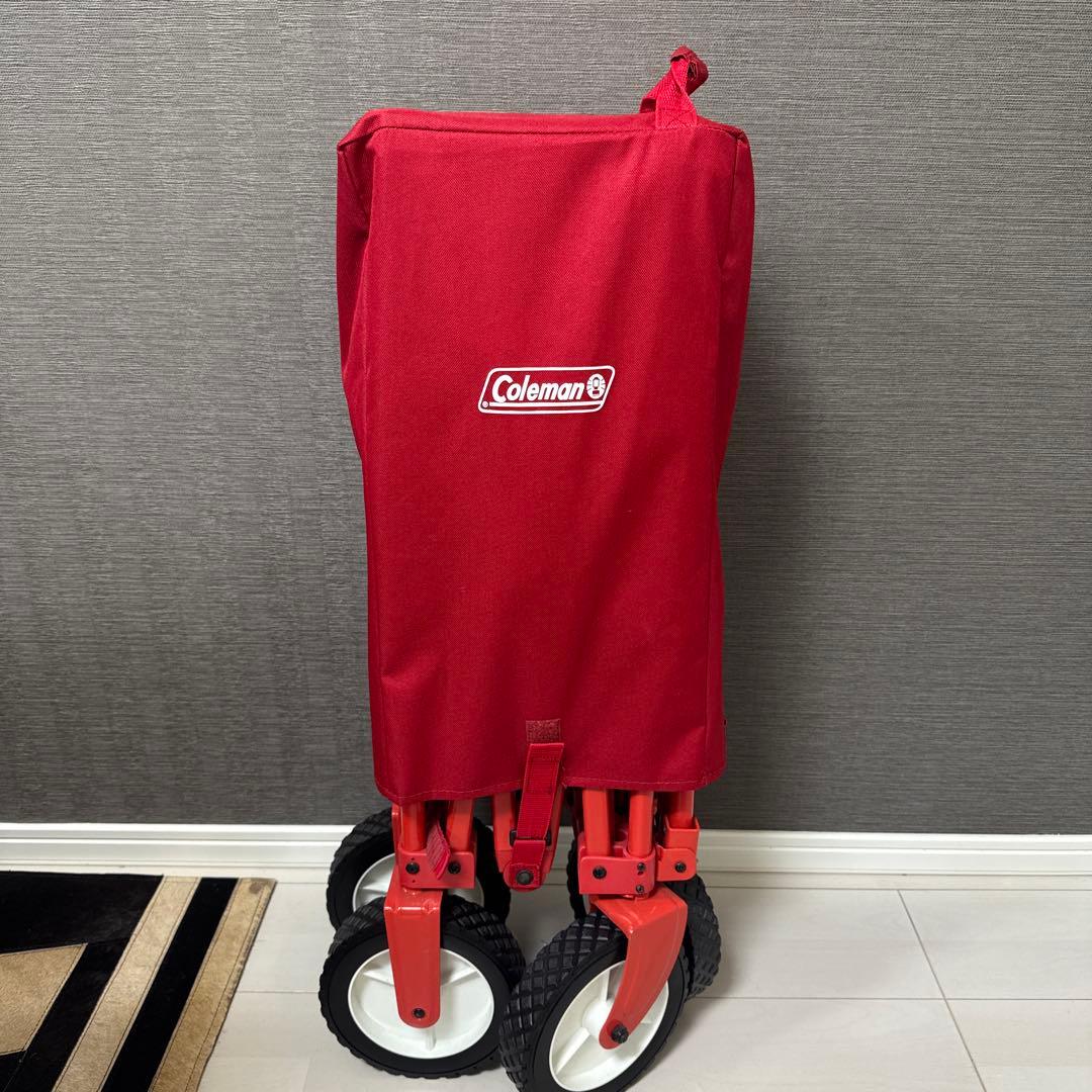 Coleman 折りたたみカート レッド