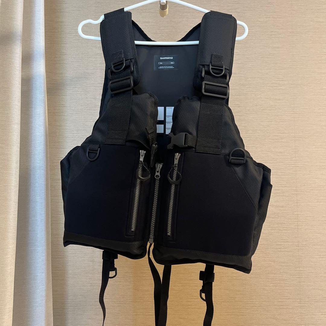 SHIMANO ブラック ライフジャケット　vf-029u