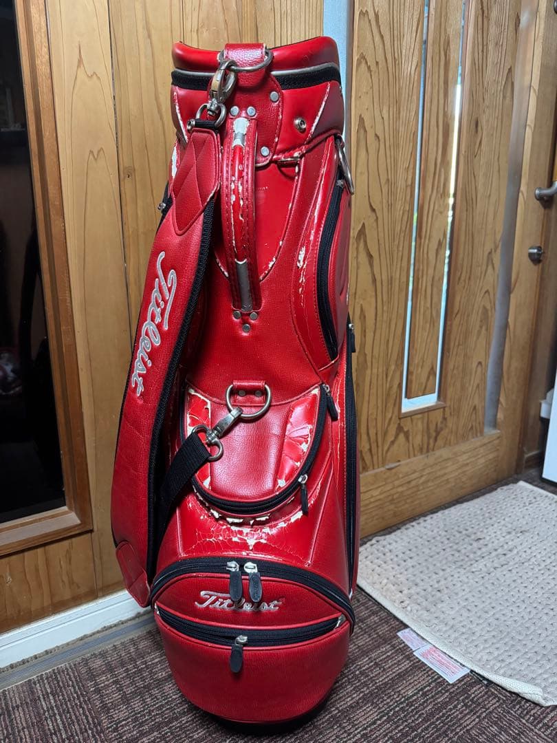 Titleist レッド キャディバッグ