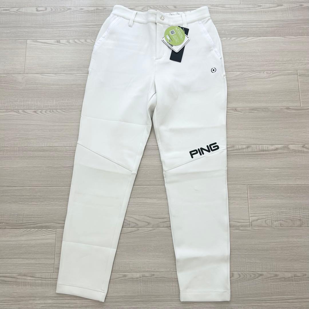 新品　PING ピン　パンツ　ジョガー　ストレッチ　オフホワイト　春夏　Lサイズ