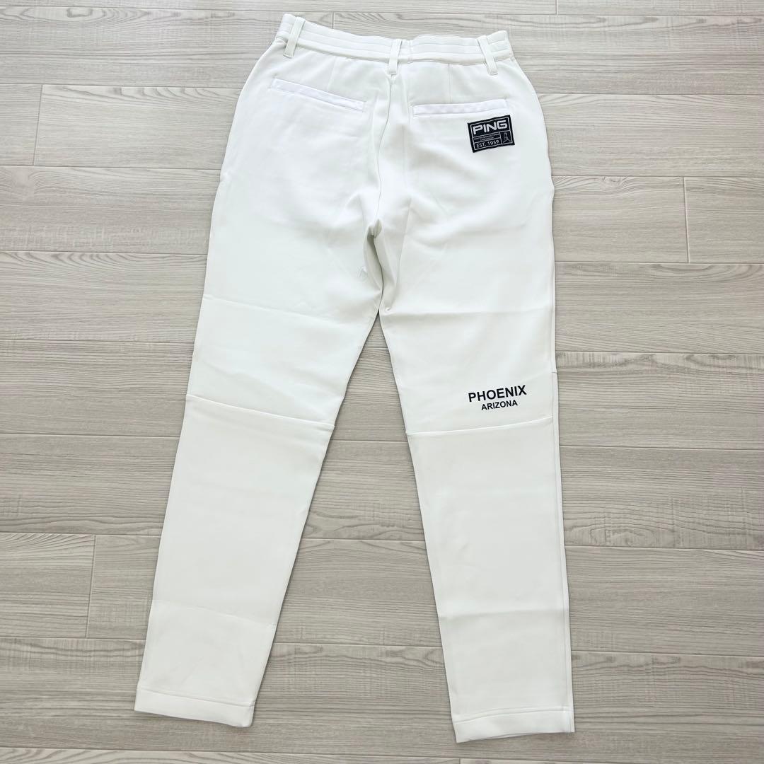 新品　PING ピン　パンツ　ジョガー　ストレッチ　オフホワイト　春夏　Lサイズ