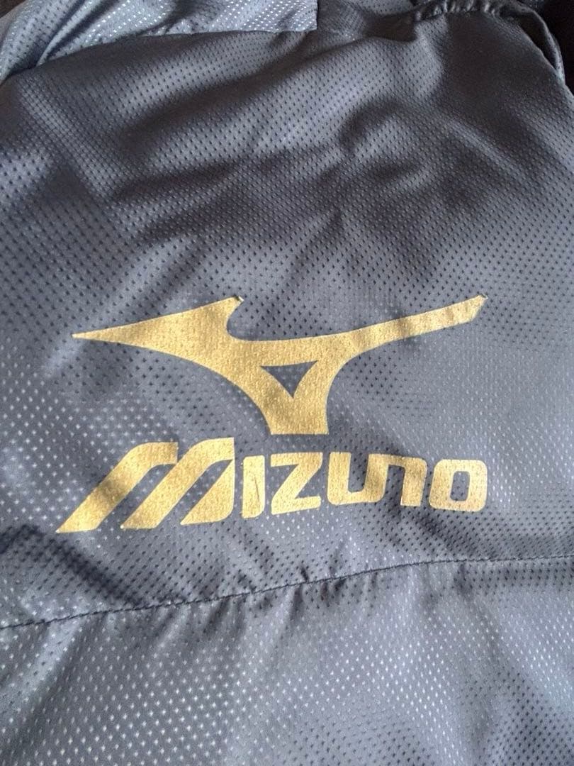 ★Mizuno★フード付きロングダウンジャケット黒 M ベンチコートダウンコート