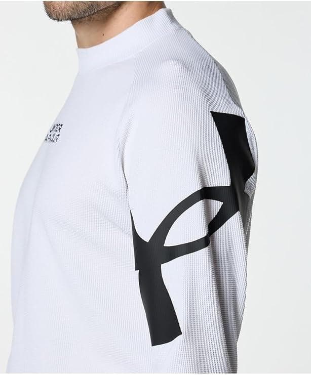 Under Armour M's Golf XL 白 ワッフル モックネック