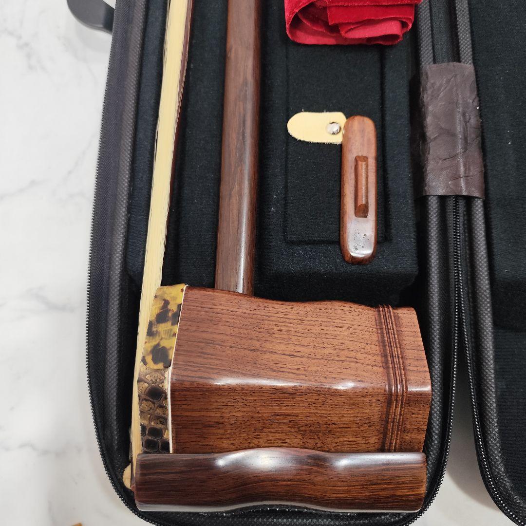 二胡 名師堂 紅木精品 ヘビ革 萬其興製 弦楽器 中国