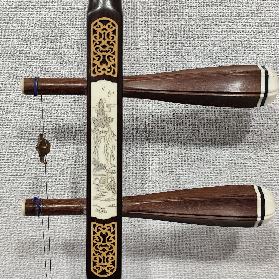 二胡 名師堂 紅木精品 ヘビ革 萬其興製 弦楽器 中国