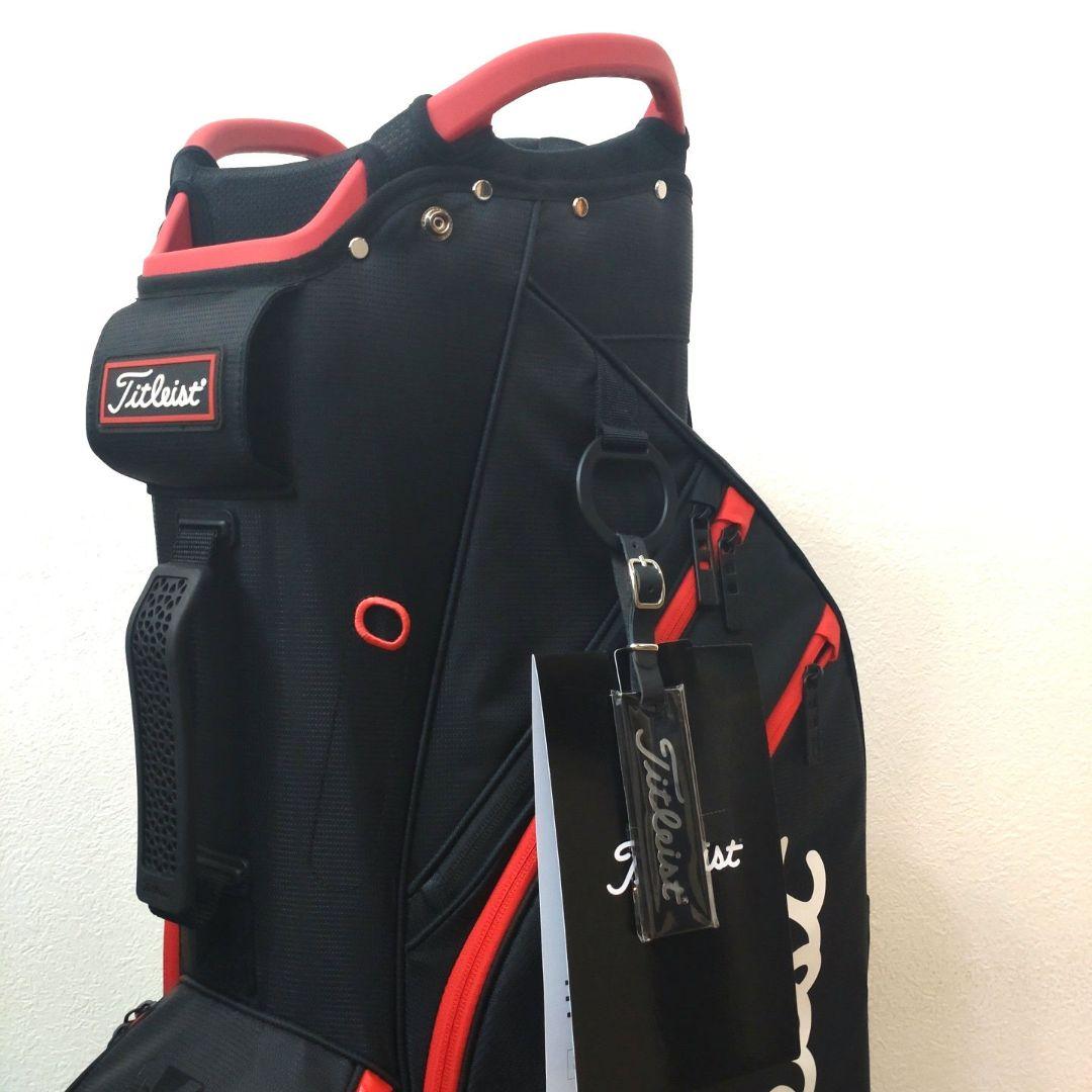 Titleist ゴルフバッグ ブラック/レッド（カート式）