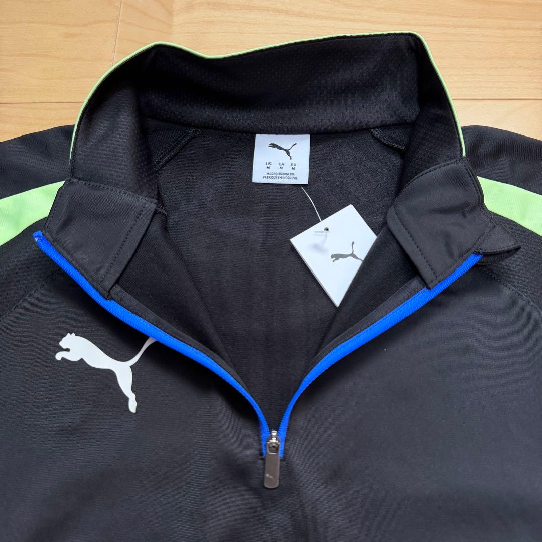 PUMA プーマ　サッカーウェア　上下セット　長袖　パンツ　黒ブラック　M 新品