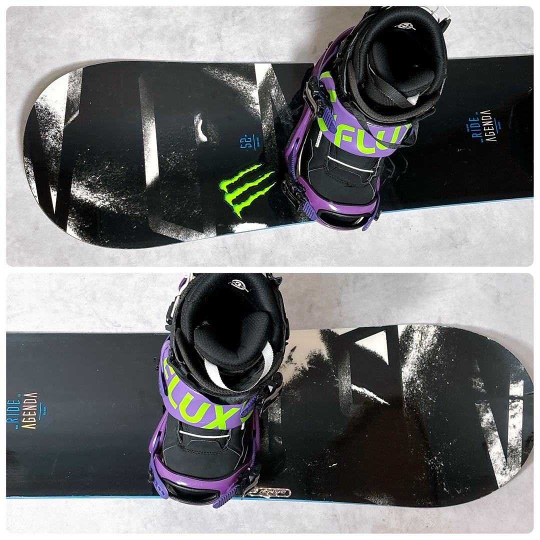 RIDE AGENDA × FLUX スノーボード 2点セット 美品　Wax済