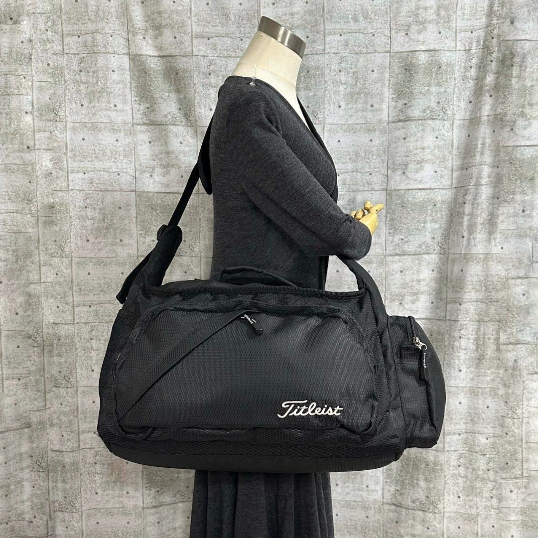 Titleist タイトリスト ゴルフバッグ ボストンバッグ ロゴ刺繍 ブラック
