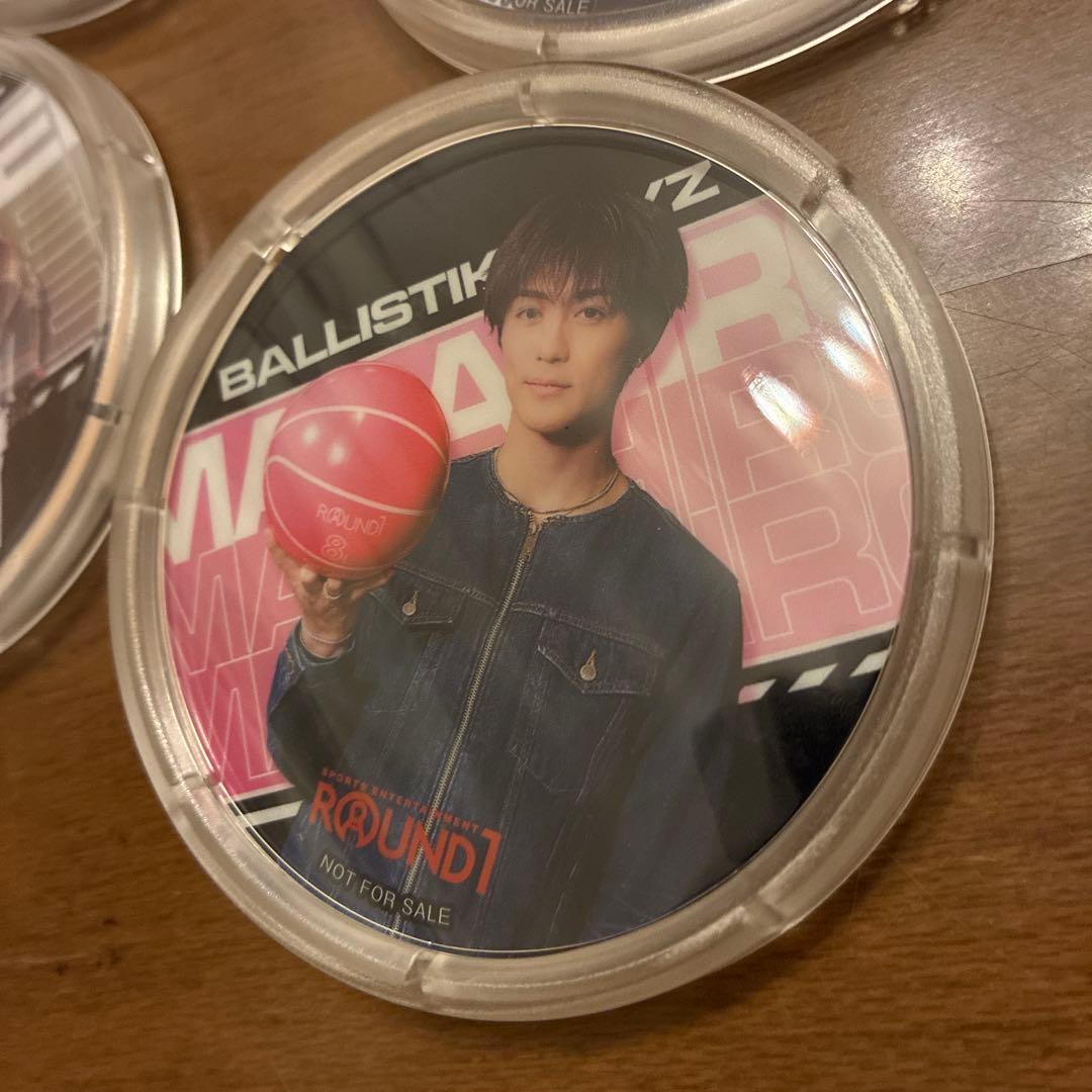 BALLISTIKBOYZラウンドワンコラボアクリルコースター砂田将宏深堀未来