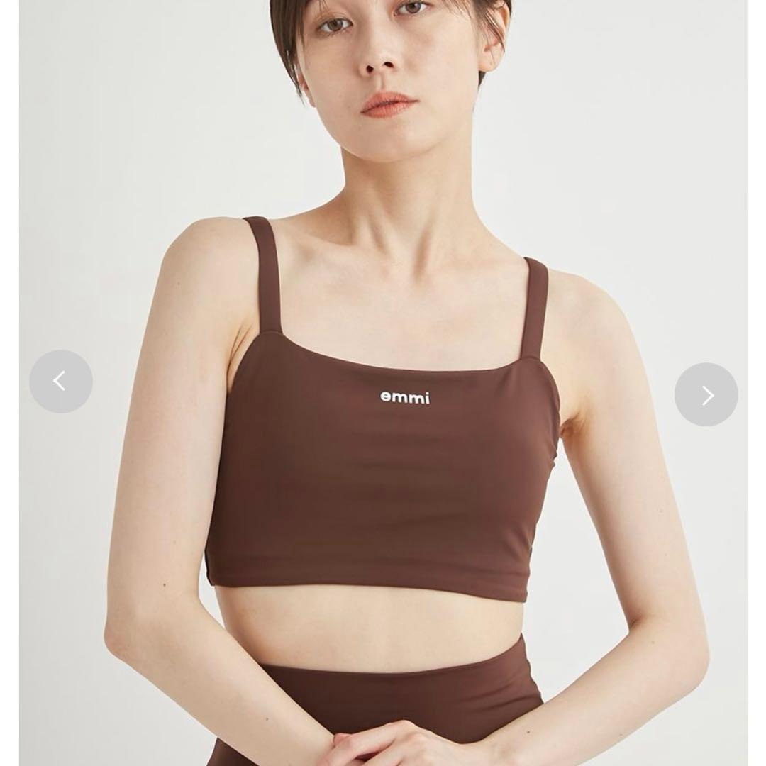 新品 emmi ヨガウェア ブラトップ サステナレッチブラトップ ピラティス