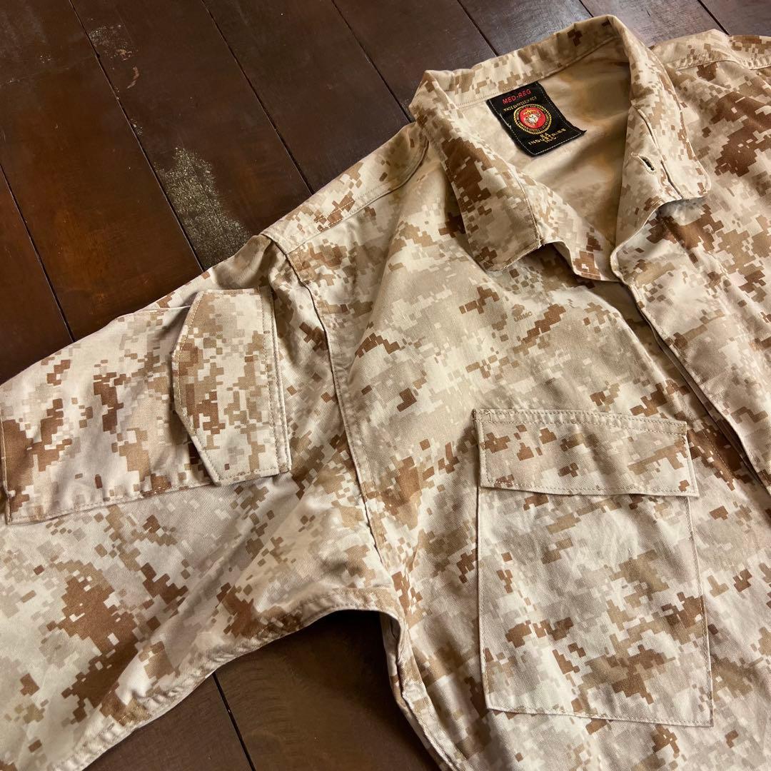 USA製！！【USMC 米軍海兵隊】MARPAT デジタル迷彩シャツ カモ