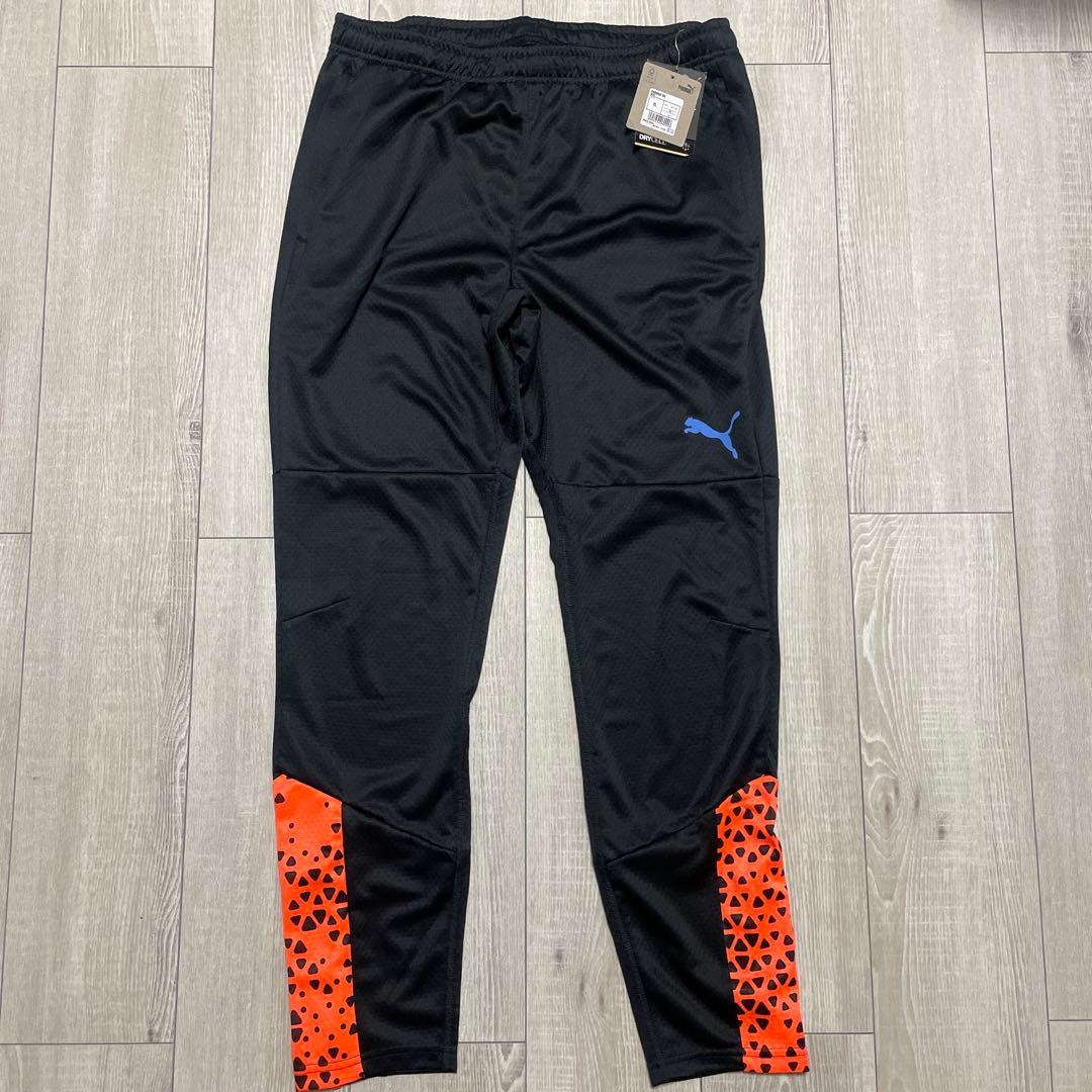 PUMA サッカーウェア XL ブラック/オレンジ　上下セット　セットアップ