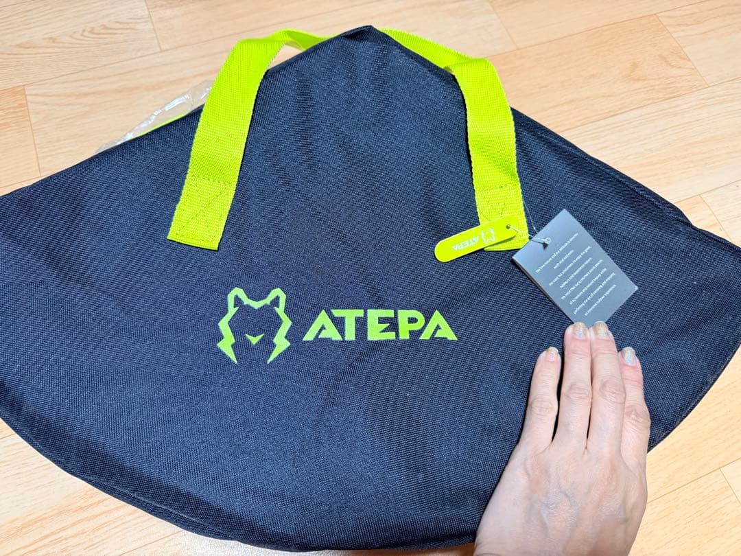ATEPA キャンプ テーブル 丸 コンパクト 折りたたみ サークルテーブル