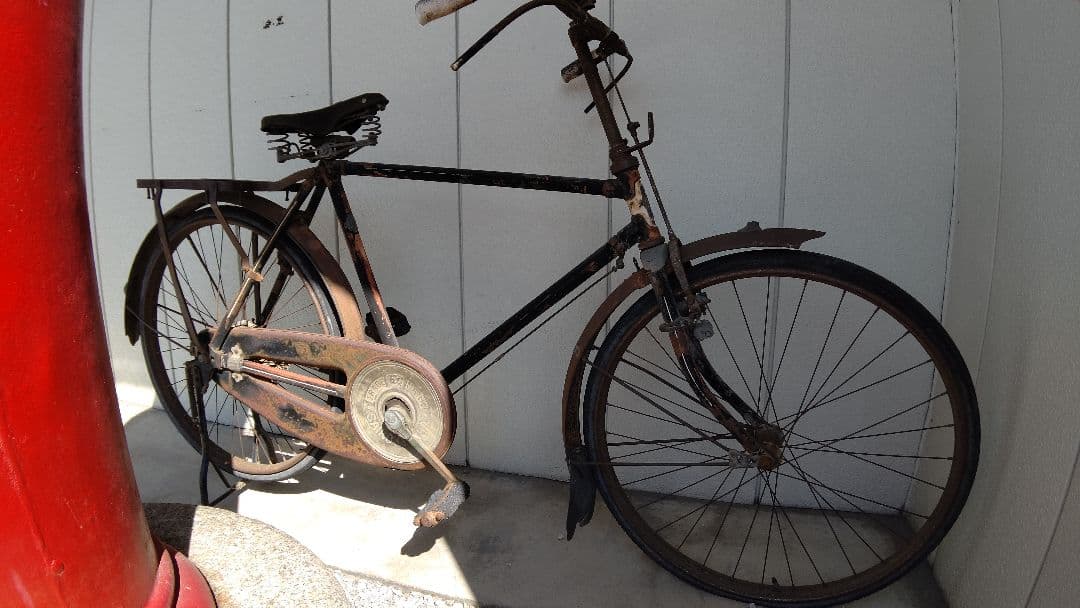 サイクルマーク 古い自転車 ドライブトレイン