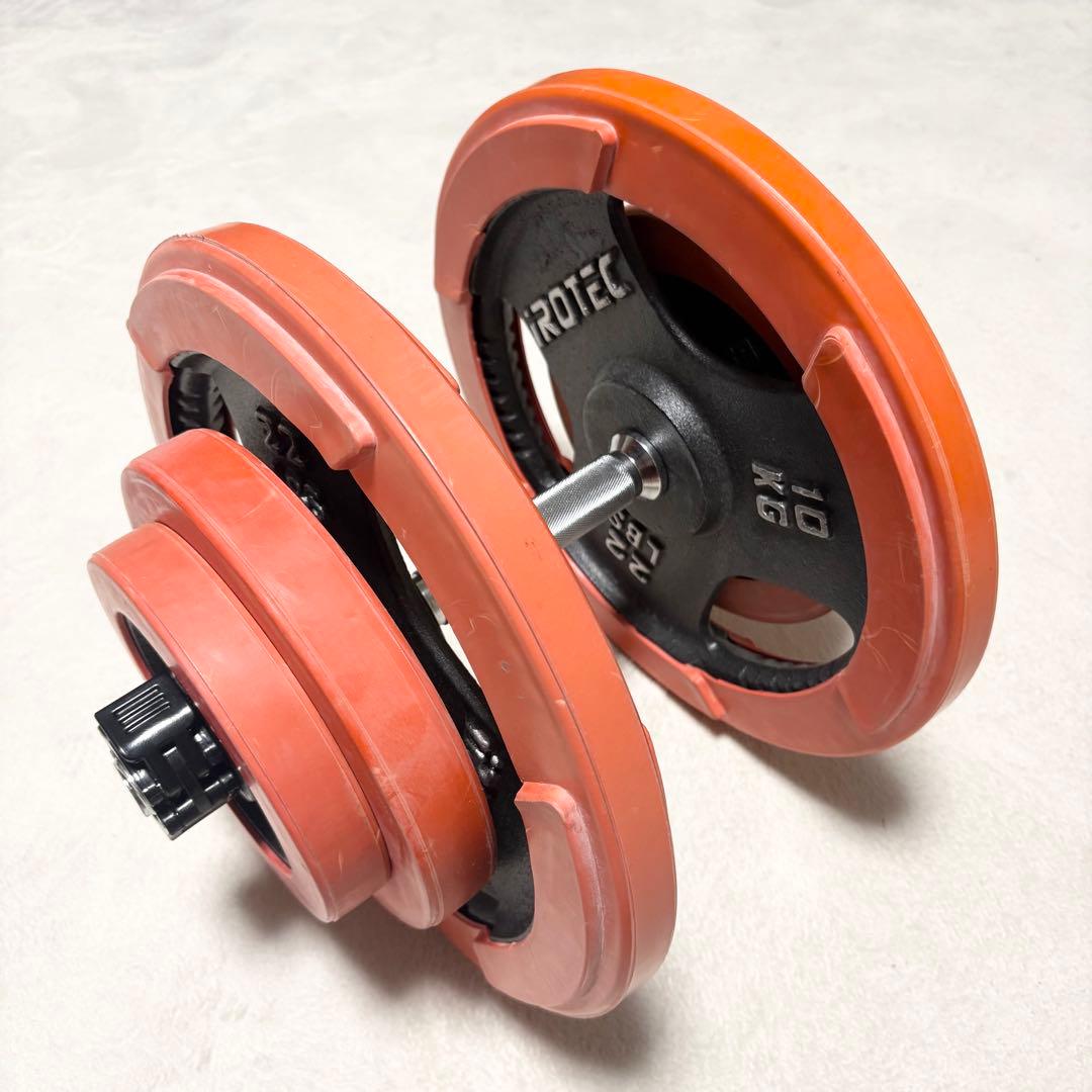 IROTEC（アイロテック）アイアンラバーダンベル 合計35kg＋シャフト