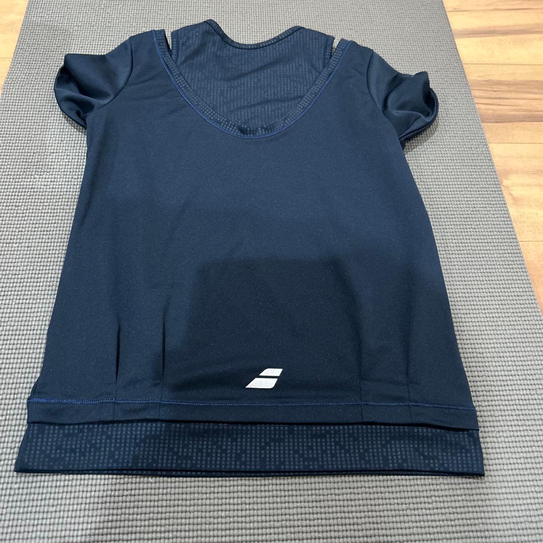 BabolaT テニスウェア ネイビー チェック柄