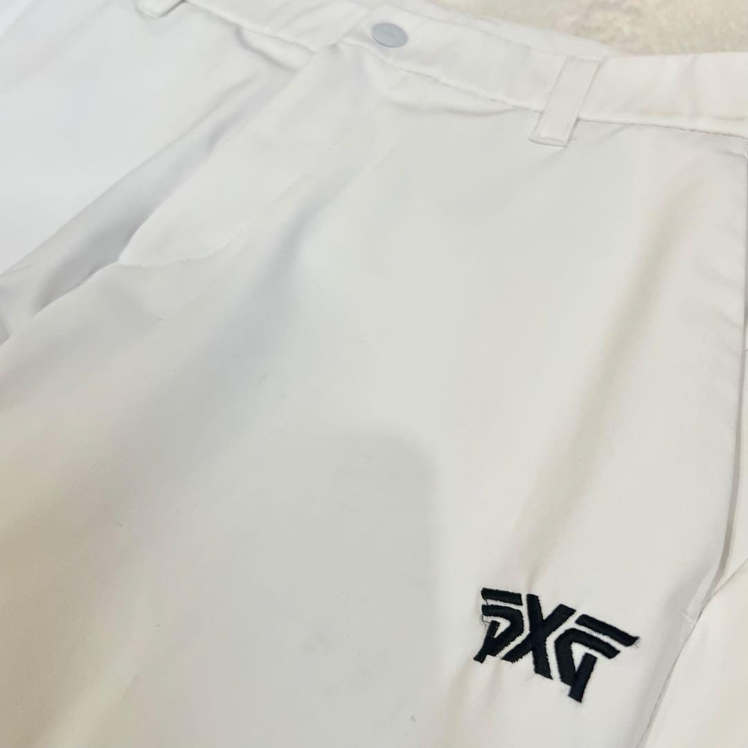 【PXG】 メンズ ストレッチ ロングパンツ ホワイト サイズ79 W約80cm