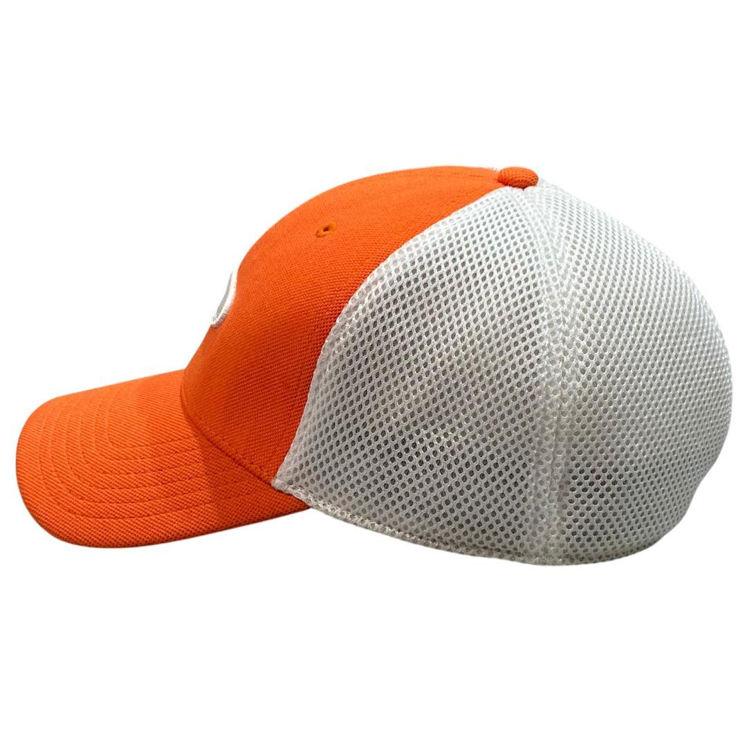 オークリー OAKLEY メッシュ キャップ オレンジ L/XL ゴルフ ロゴ柄