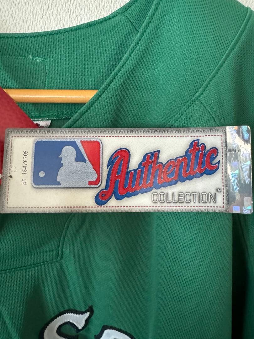 希少　美品　MLB 松坂大輔　レッドソックス　オーセンティック　激レアグリーン