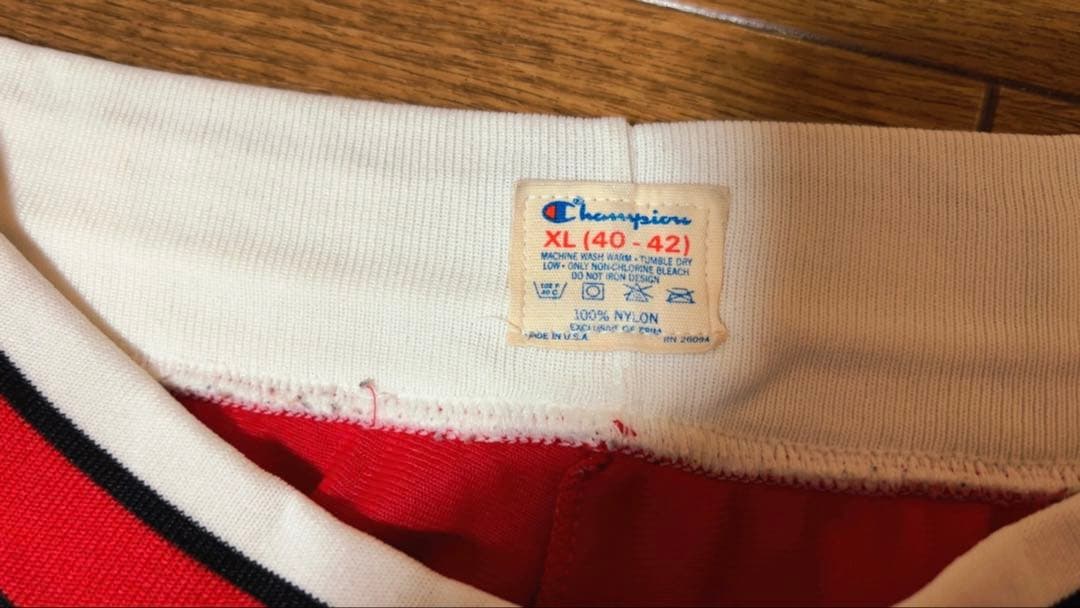 【Champion】80s USA製・NBA・シカゴ・ブルズ・バスパンXLサイズ