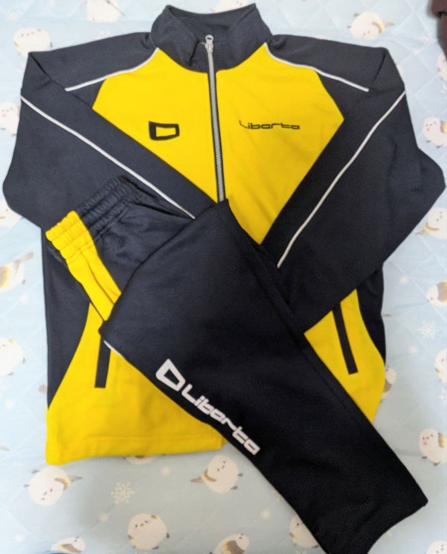 #Liberto トレーニングウェアセット イエロー/ブラック160サイズ・新品