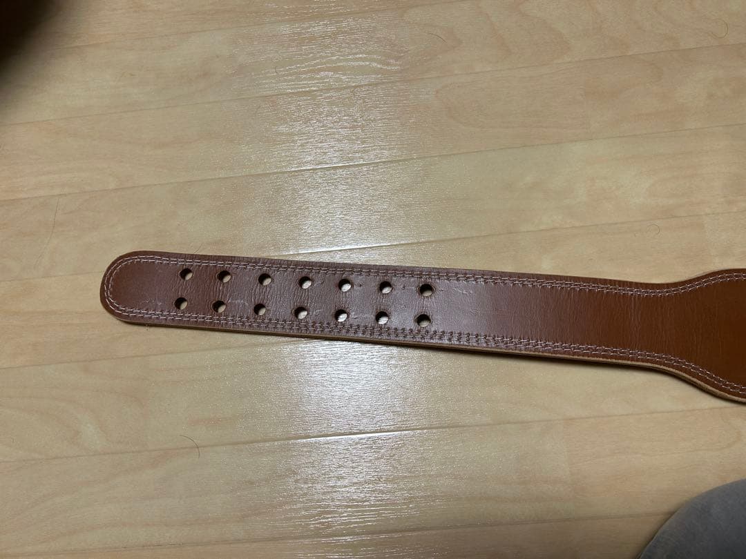 GOLD'S GYM プロレザーベルト 牛革　Lサイズ　美品