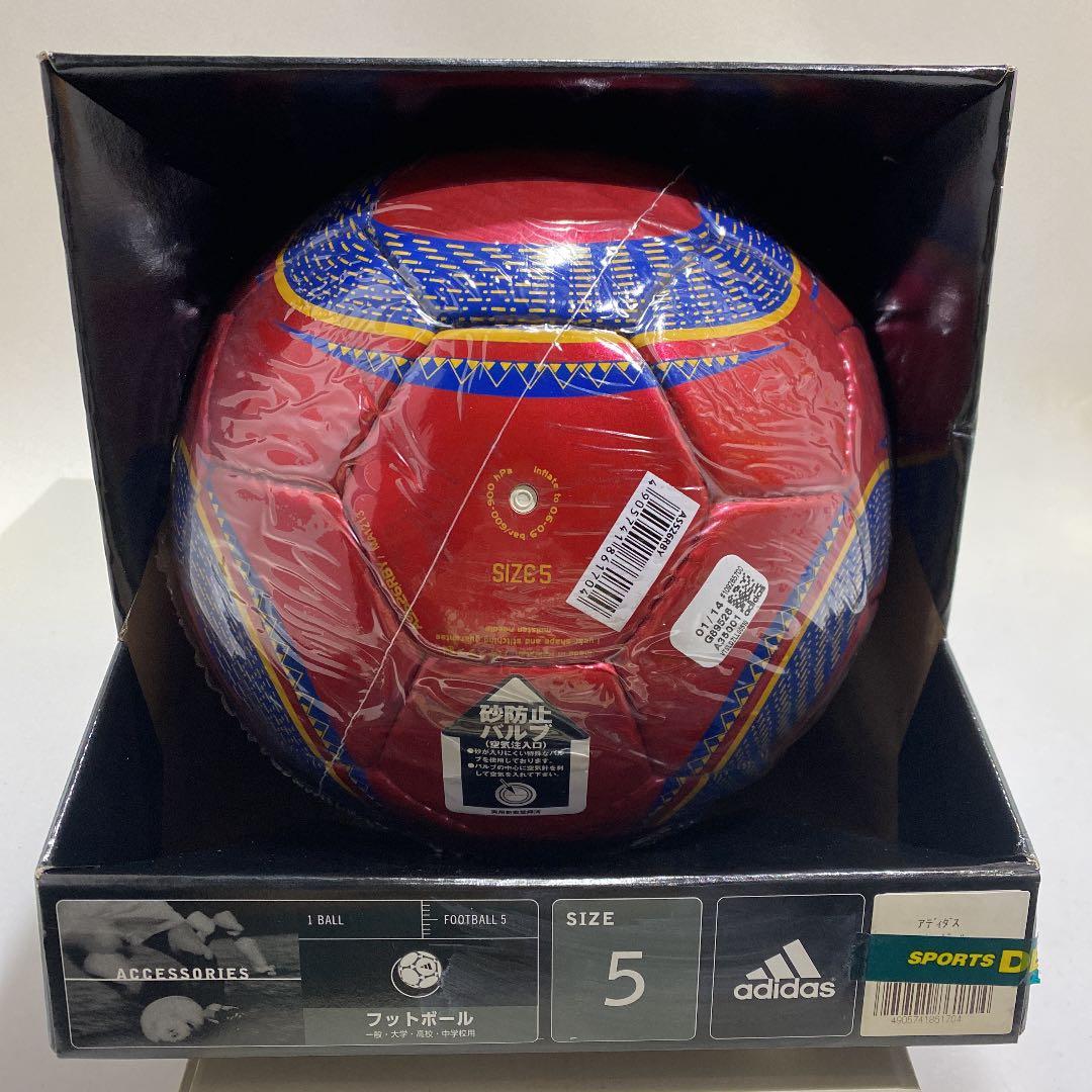 サッカーボール5号球 JFA検定球 スペイン 赤adidas
