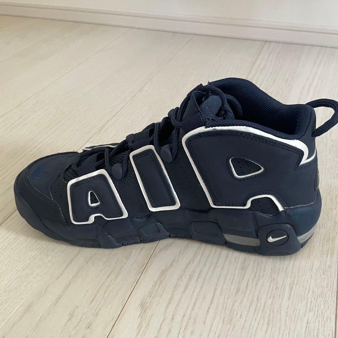 【nikeナイキ】モアテン レディース25cmネイビーMORE UPTEMPO