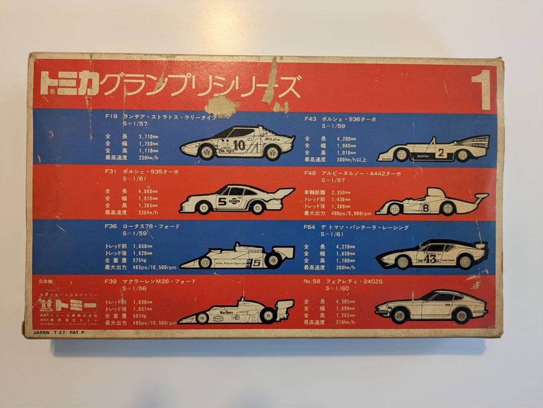 トミカ　グランプリシリーズ1 ミニカー８台セット