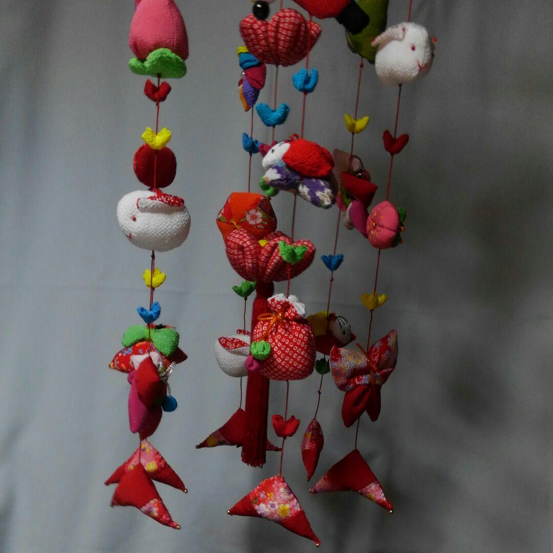 専用⭐︎ちりめん吊るし雛吊るし飾り赤☆ハンドメイド
