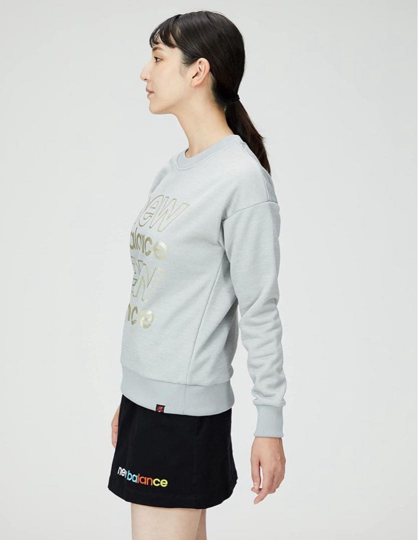 【極美品】NEW BALANCE GOLF クルーネック スウェット ロゴ 1