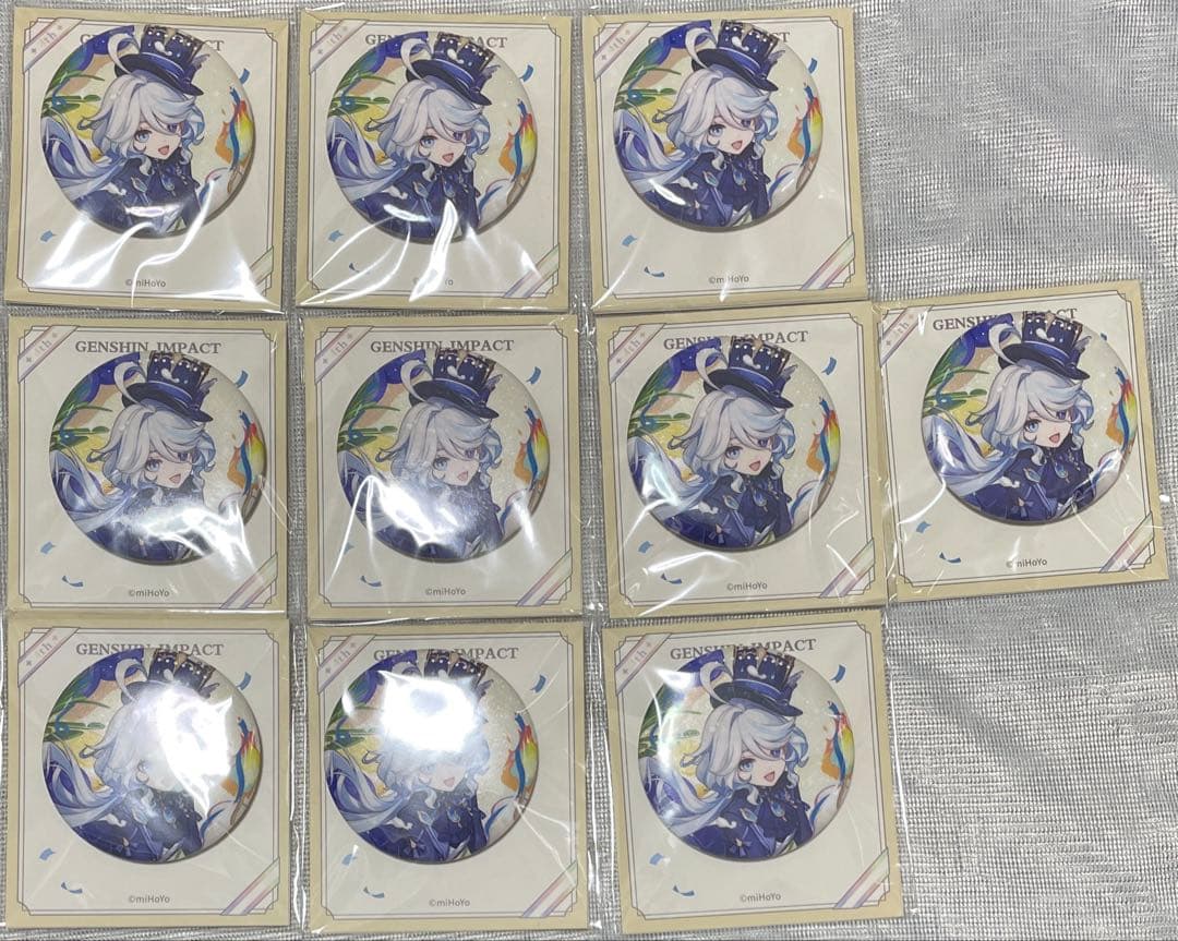 原神 フリーナ 缶バッジ 周年シリーズ 4周年 公式正規品