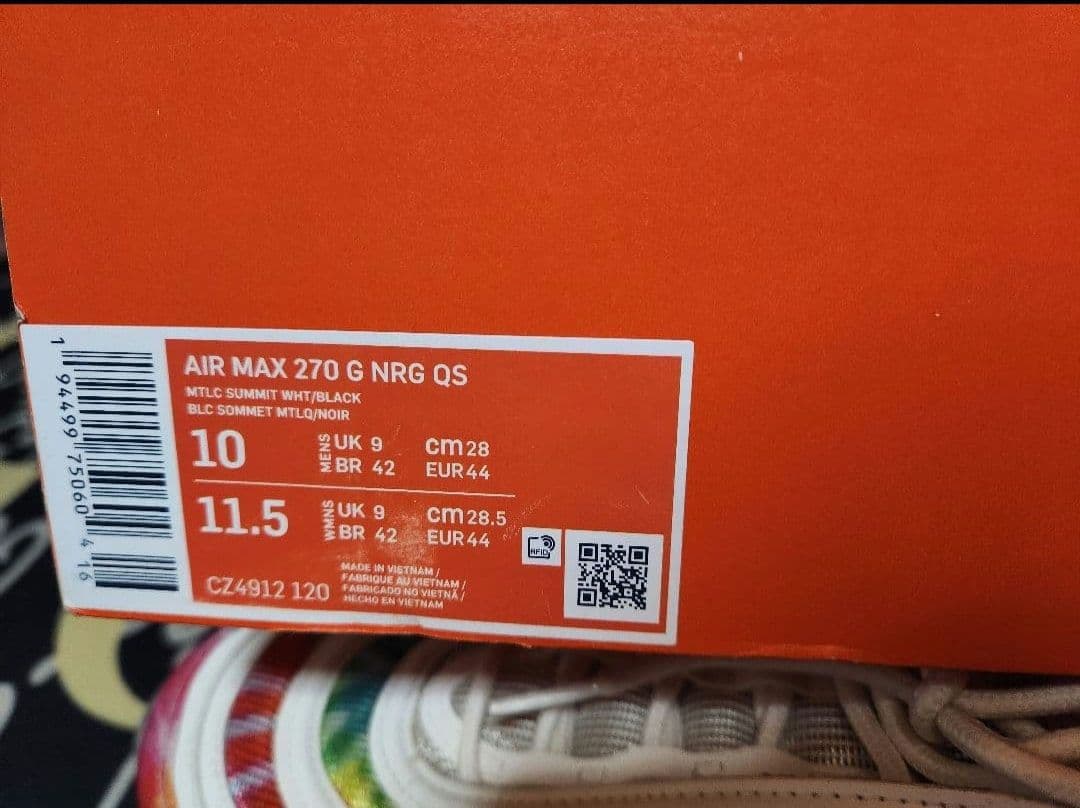シューズ(男性用) Nike Air Max 270 G NRG QS 10