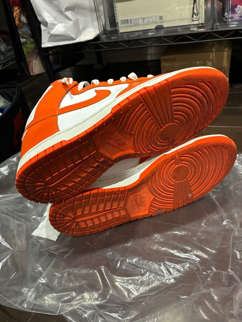 Nike Dunk High オレンジ/ホワイト　Orange Blaze