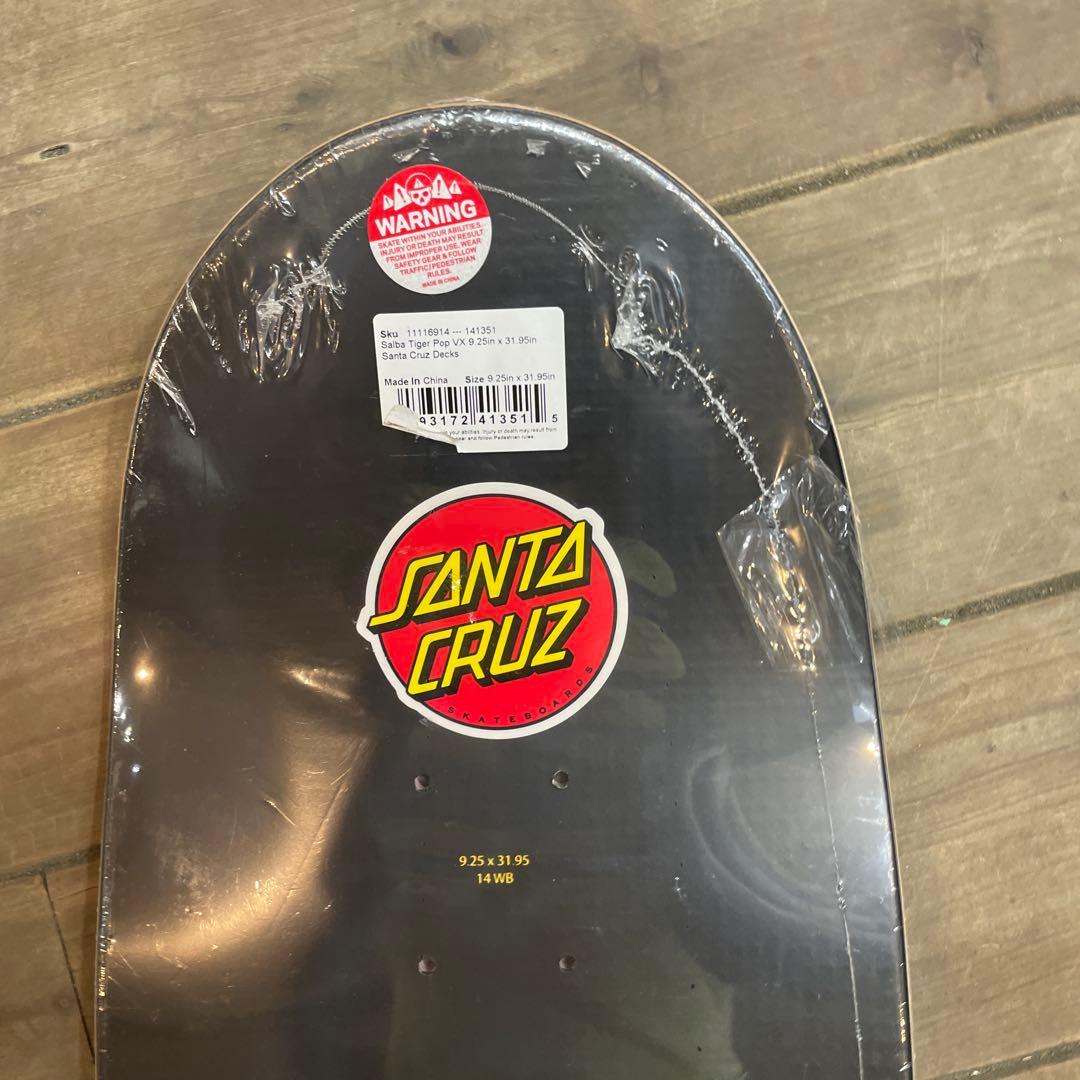 Santa Cruz トラ グラフィック スケートボードデッキ 9.25インチ