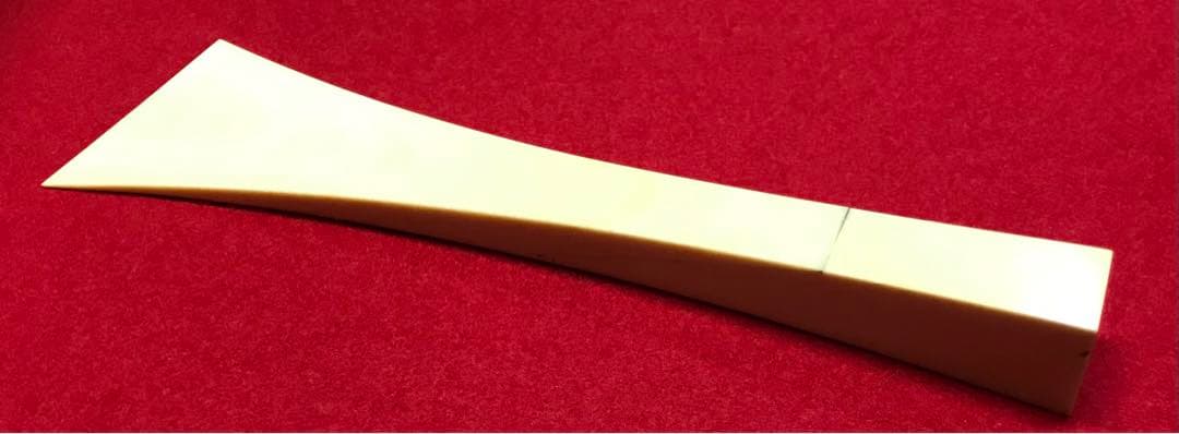 三味線撥100 天然素材マンモス/三味線/弦楽器/バチ
