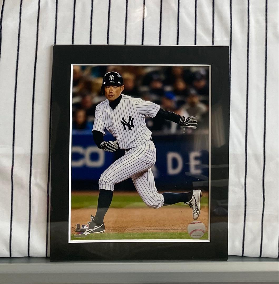 イチロー 直筆サイン入り ニューヨークヤンキースホームジャージ