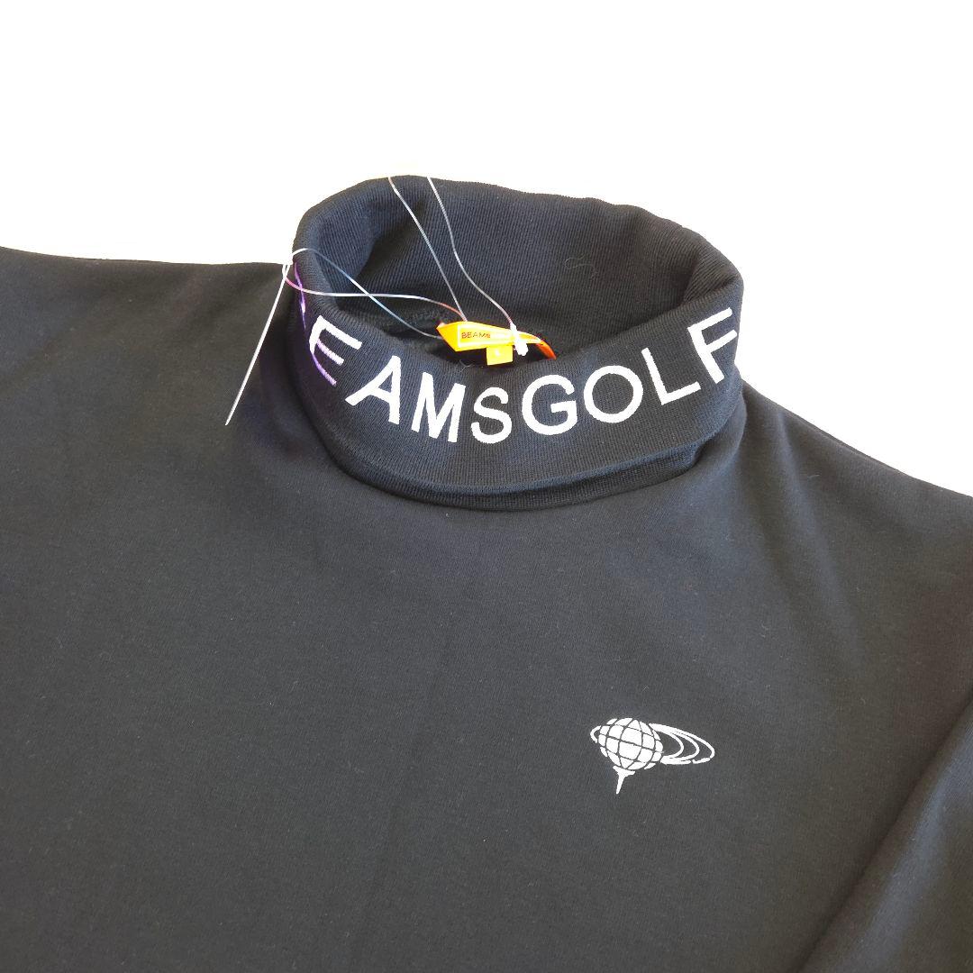 71. BEAMS GOLF 裏ボア リブロゴ タートルネックシャツ