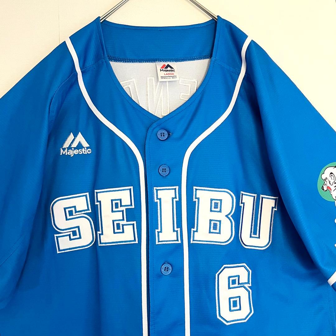 【未使用ほぼ新品に近い★復刻デザイン★源田】西武ライオンズユニフォームL背番号6