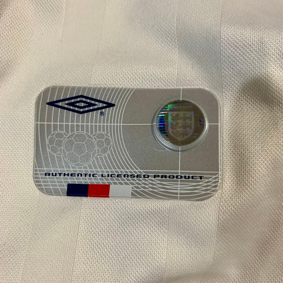 ウェア 00s umbro 2001 ENGLAND game shirt WHITE