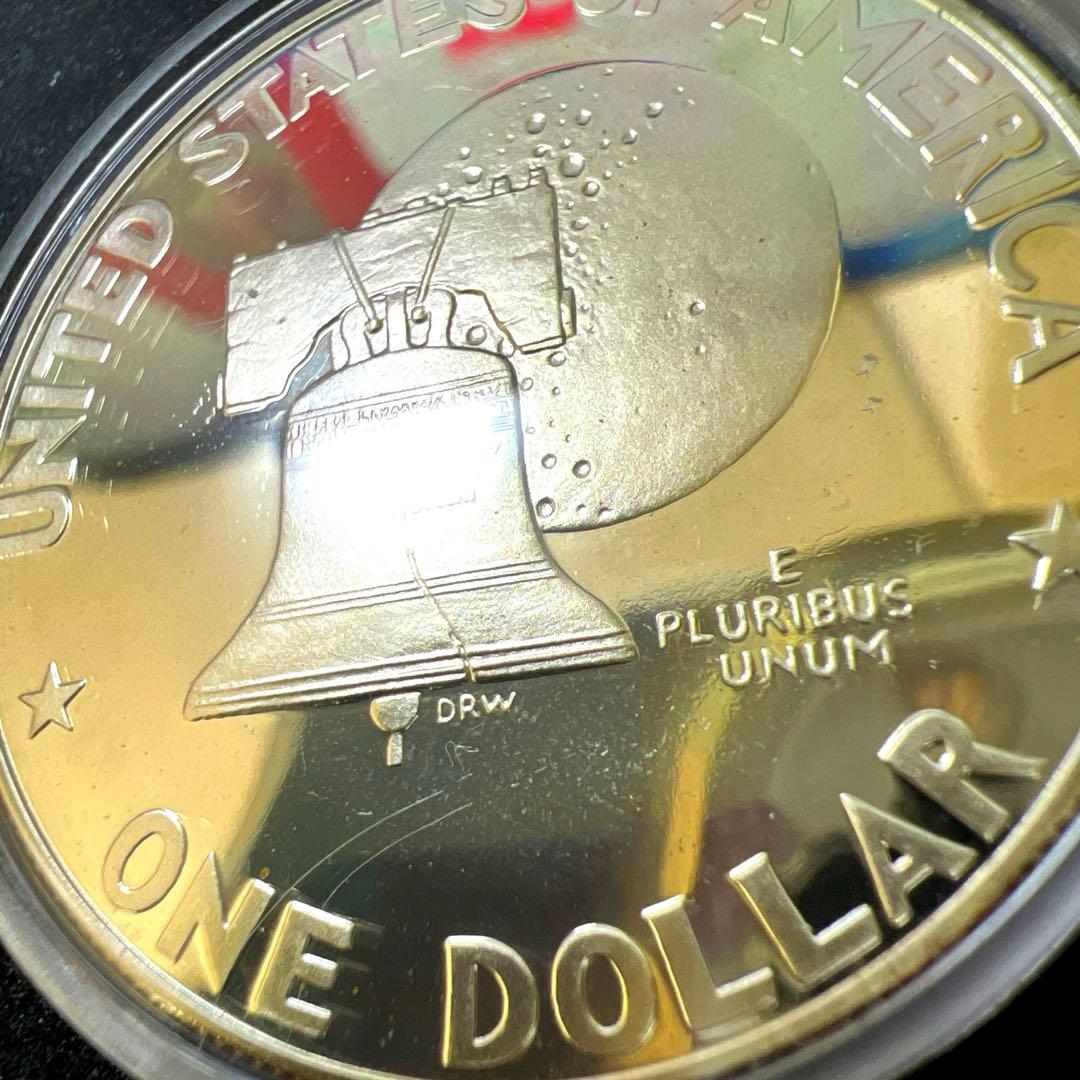 【銀貨/S刻印】本物の鏡面プルーフ銀貨 独立200周年記念 1ドル 銀貨