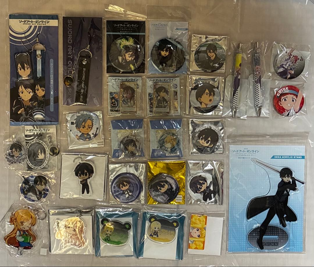 シュタインズ・ゲート コースター 缶バッジ SAO アニメグッズまとめ売り