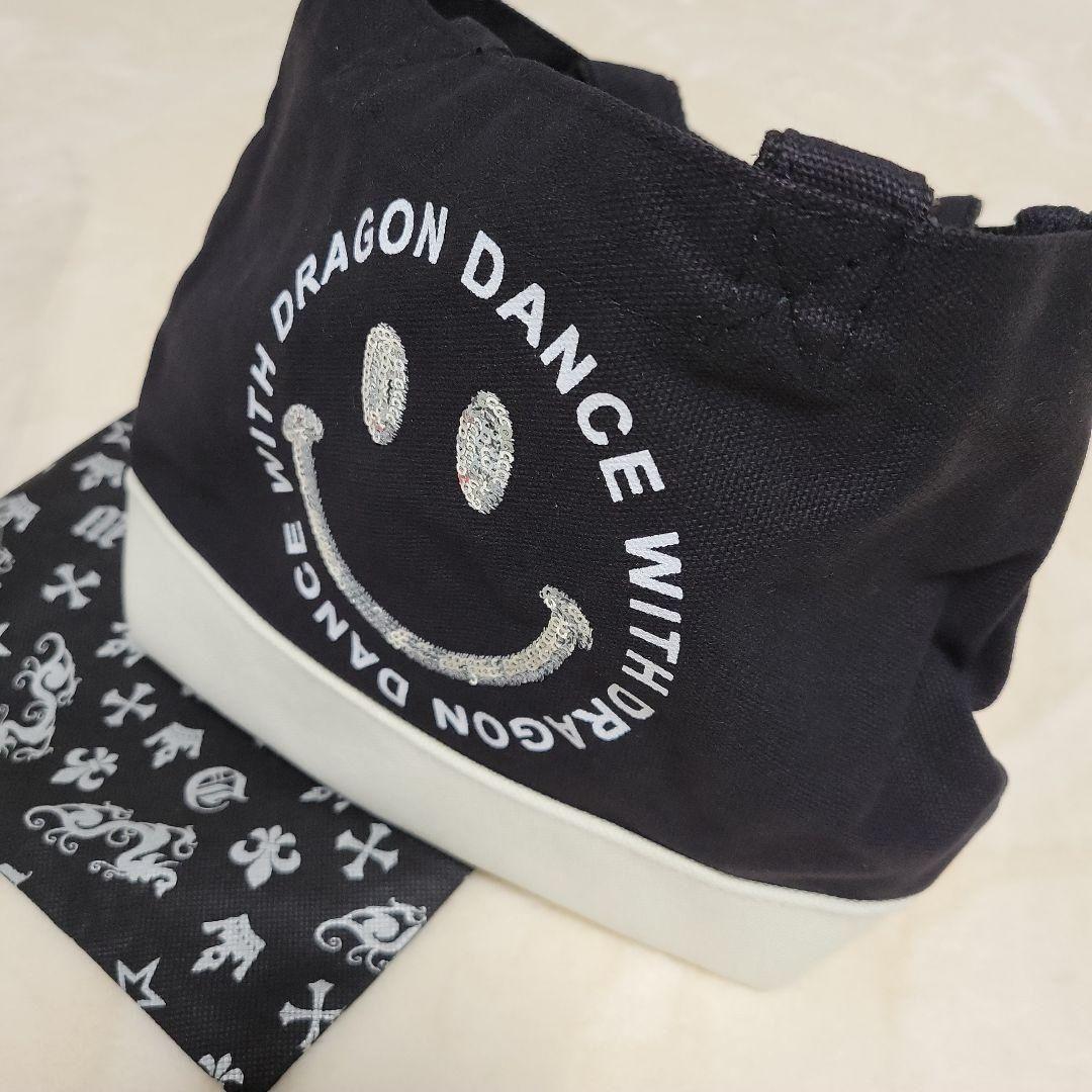 新品未使用❤️ダンスウィズドラゴン❤️綿キャンパスバック❤️スパンコール