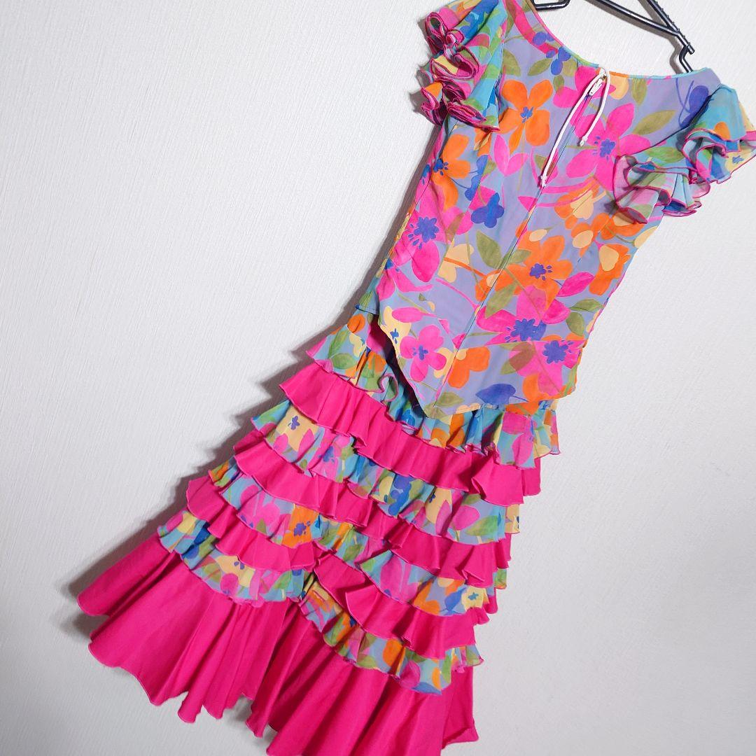Creaciones ROAL S. L. フラメンコドレス 衣装 花柄 ピンク