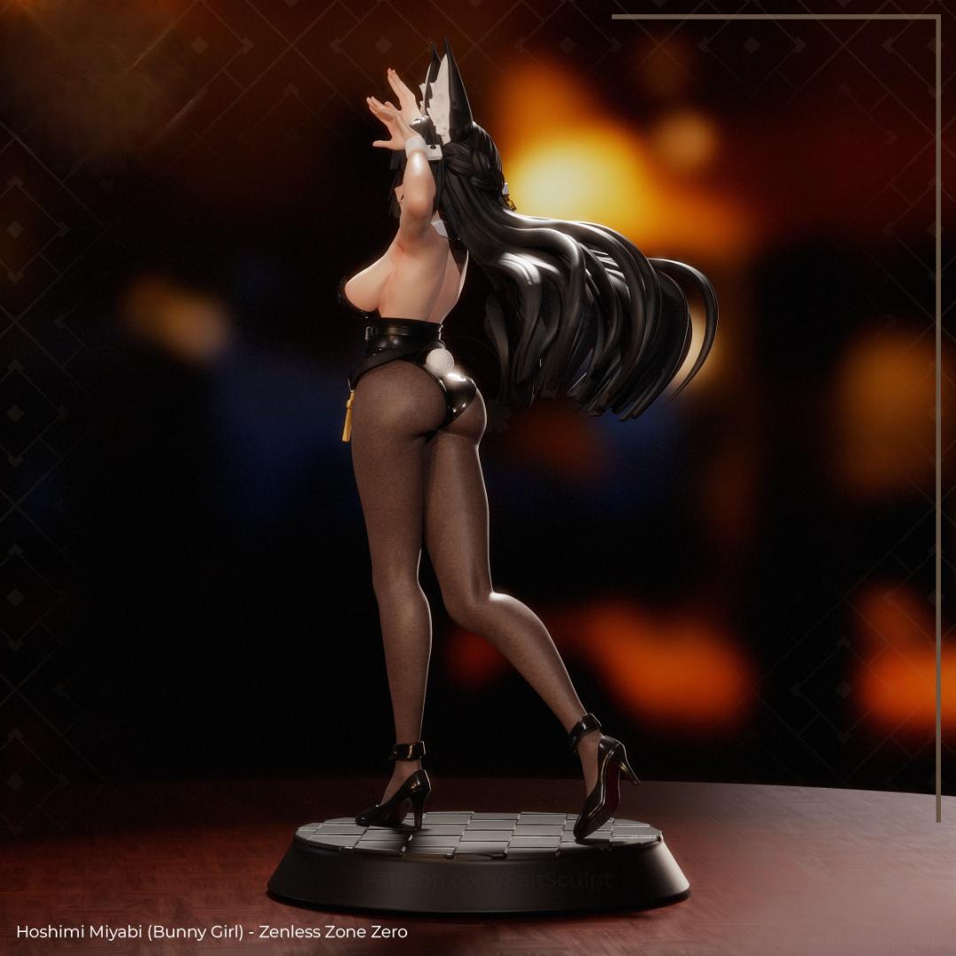 星見雅　1/7　27ｃｍ　バニー　未塗装未組立　ガレキ　ゼンレスゾーンゼロ