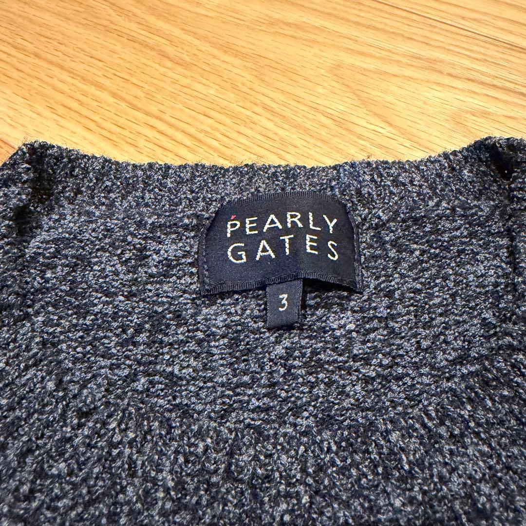 【美品】PEARLY GATES パーリーゲイツ ウール混在ニット　セーター