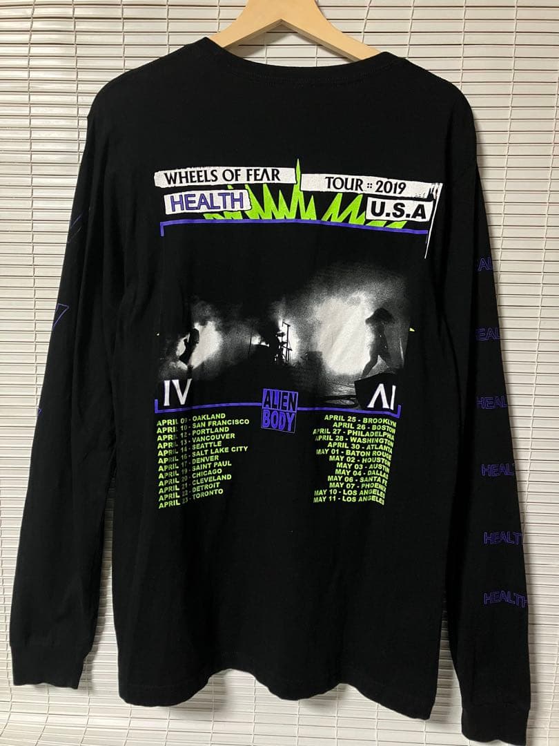 HEALTH ヘルス wheels of fear tour 2019 ロンT