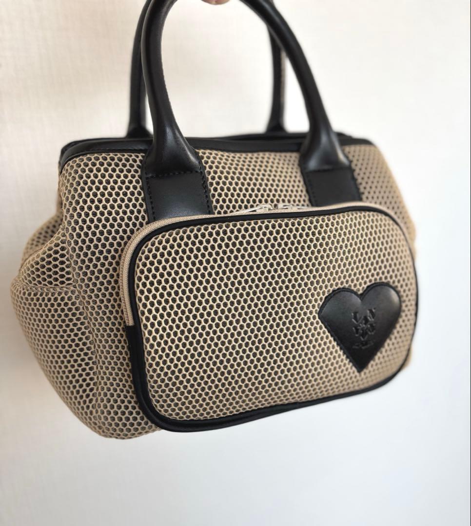 【極美品】LANVIN SPORT ダブルラッセルメッシュカートバッグ ゴルフ